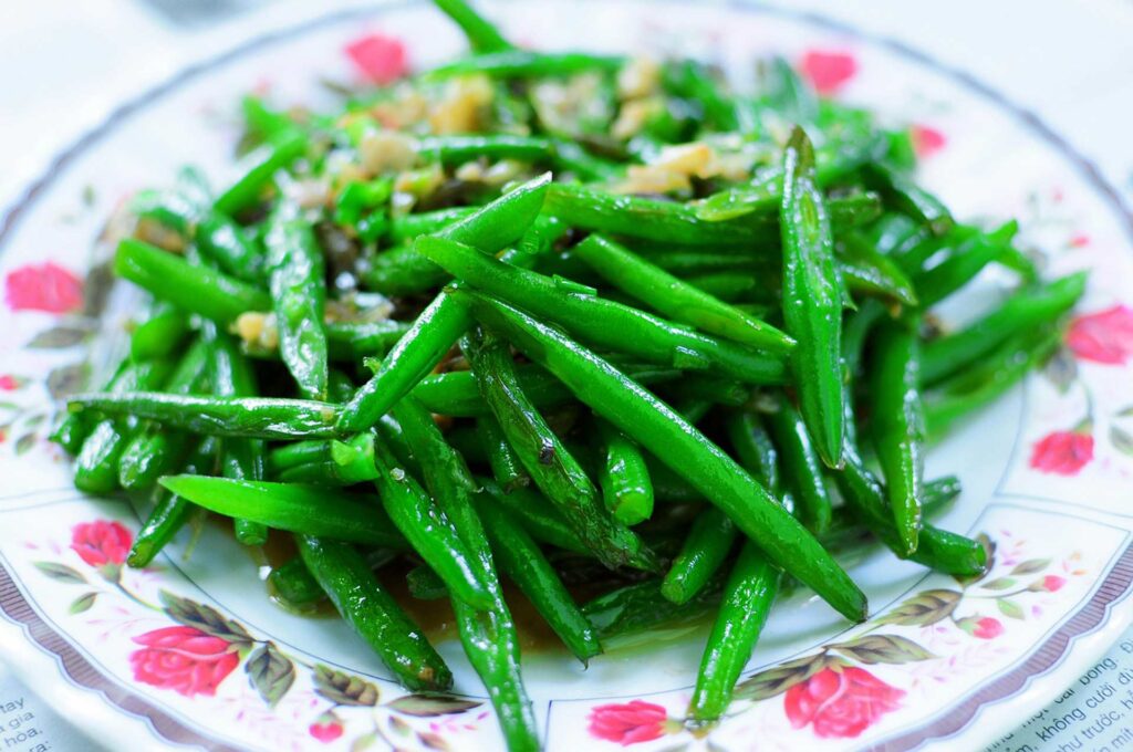Photo Haricots Verts Sautés À L’ail